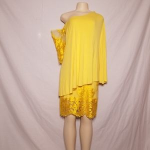 Yellow Dress/spring dress/ formal. Elegante.